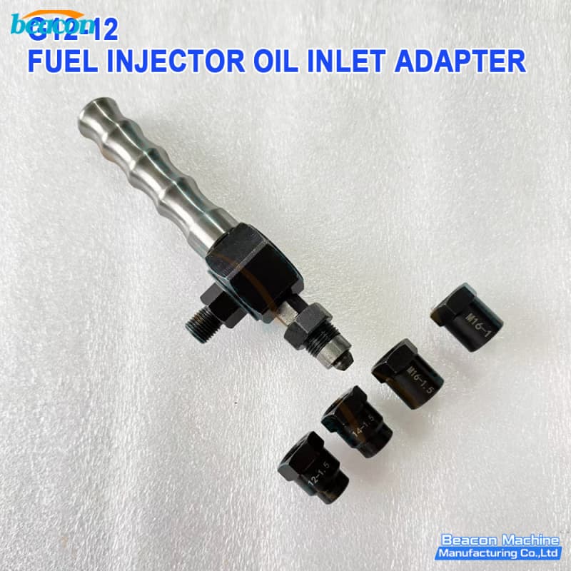 {G12-12 Universal Fuel Injector Oil Inlet Adapter Kit for Bosch Denso Delphi | Multi-Functional Common Rail Adapter}