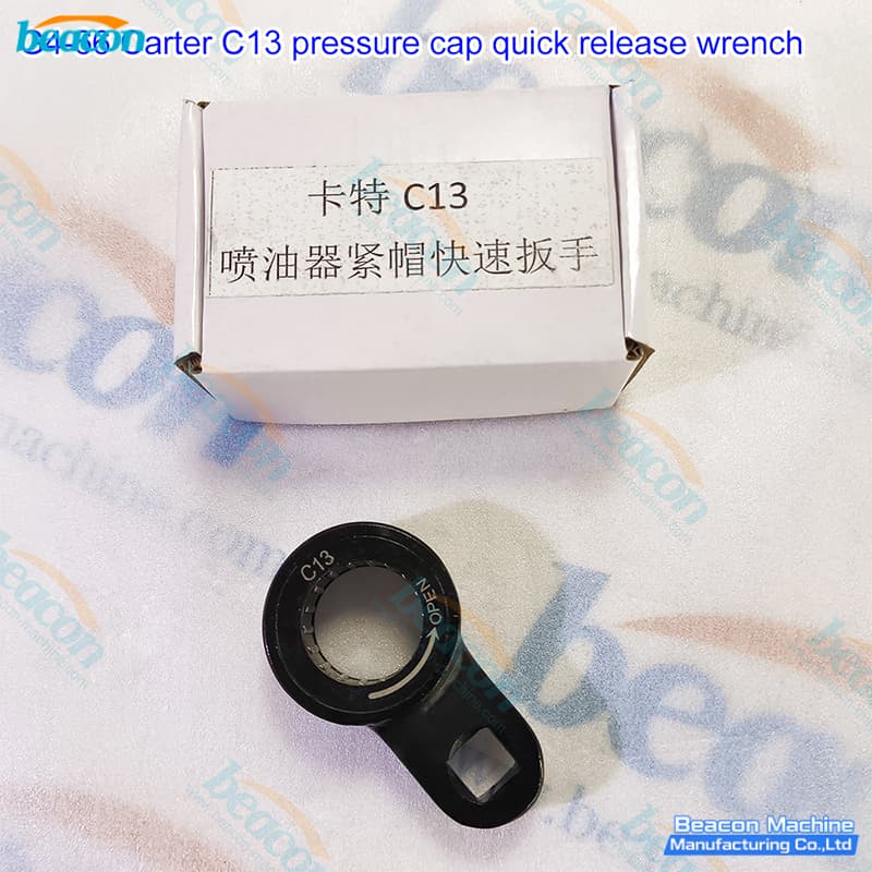 {BEACON MACHINE G4-66 Professional Caterpillar C13 Injector Pressure Cap Quick Release Wrench | Heavy Duty Caterpillar Injector Service Tool}