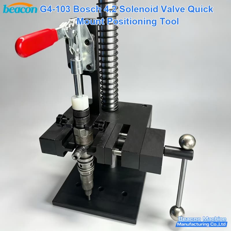 {BEACON MACHINE G4-103 | Quick Mount Solenoid Valve Positioning Device for Bosch 4.2 Solenoid Valve Repair Tool}