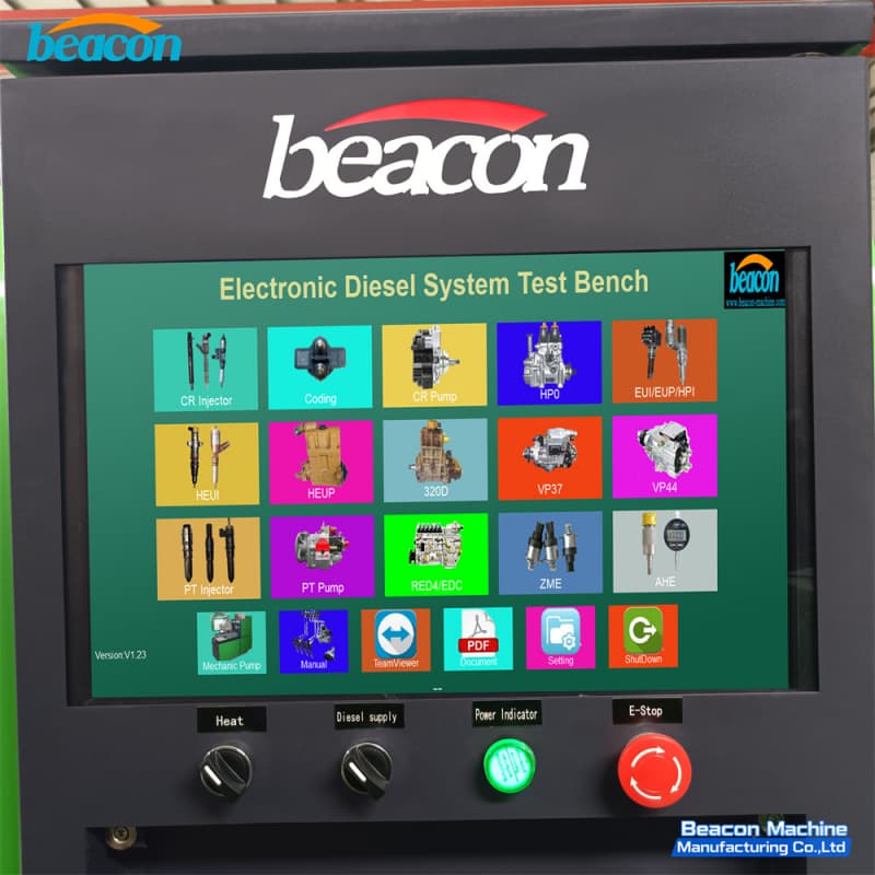 diesel test system interface