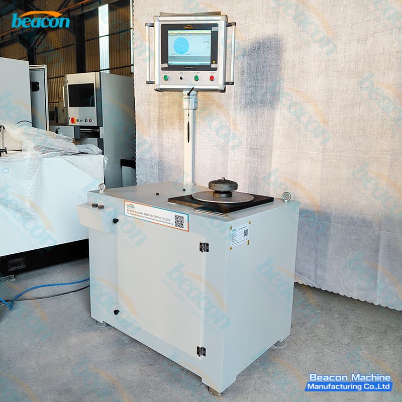 vertical balancing machine for brake disc