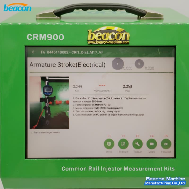 injector motion measuring kit