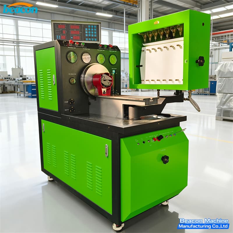 space saving fuel injection test stand