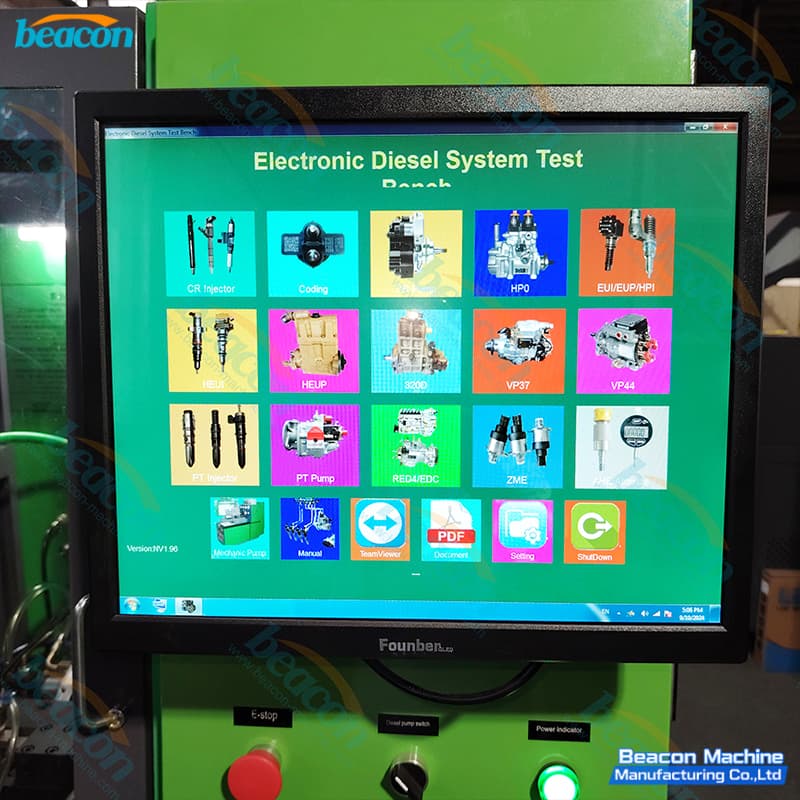 piezo injector coding test bench