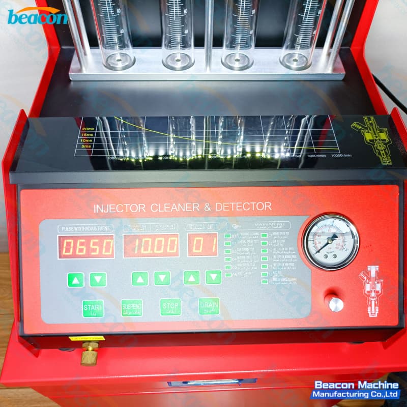 petrol engine injector flow rate testing equipment