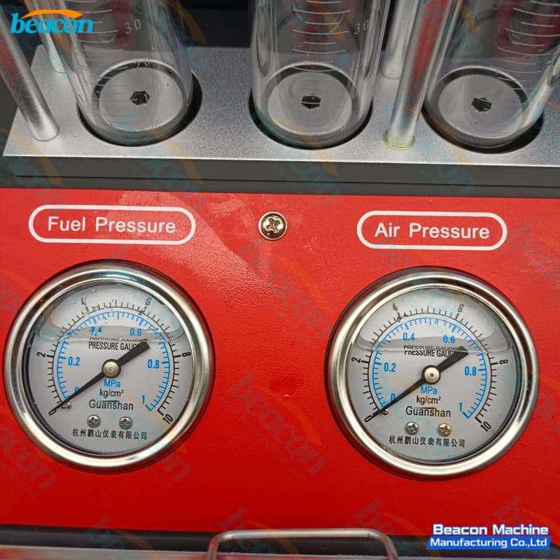 professional 6-cylinder fuel injection wash machine pressure meter