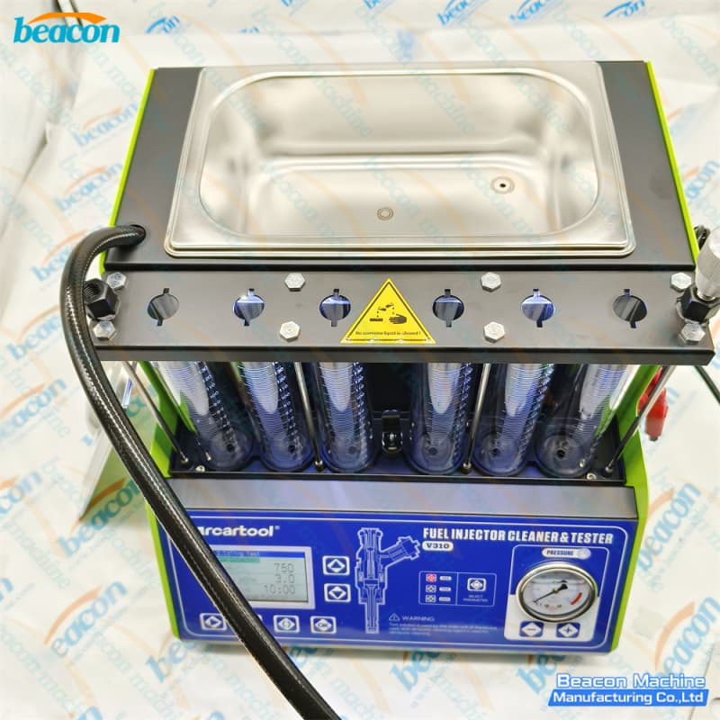 petrol engine injector spray pattern tester