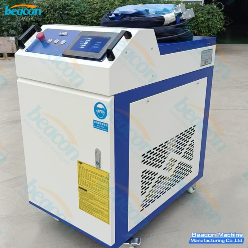 industrial metal surface paint removal laser side