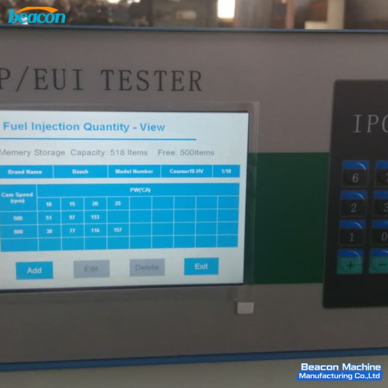 cam box mounted unit injector driving machine screen