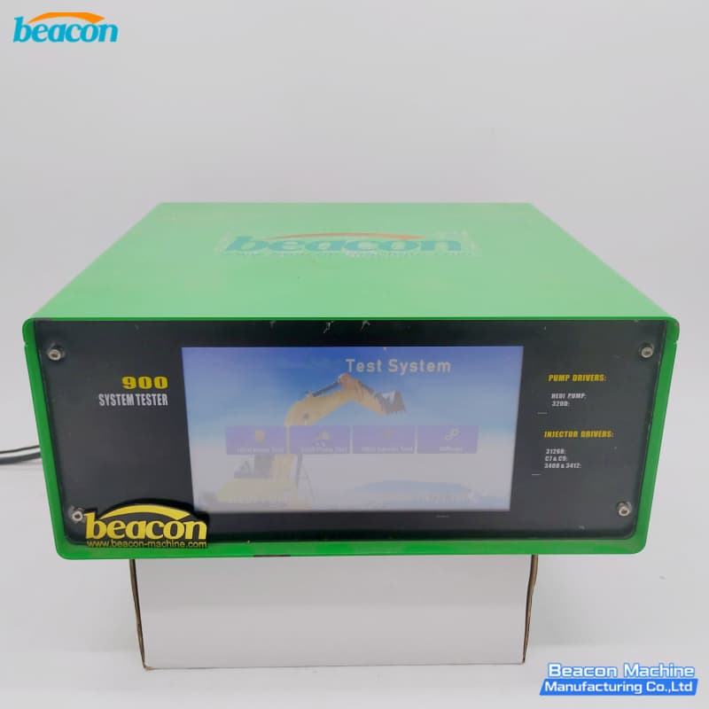 CAT C7 C9 fuel injector diagnostic machine screen