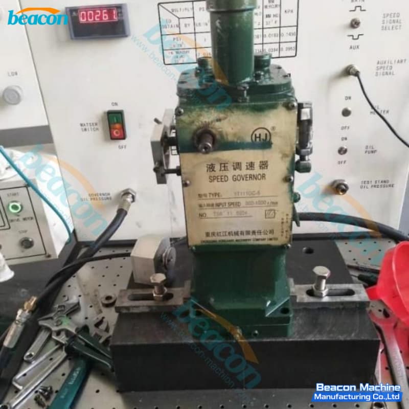 marine diesel governor diagnostic test system workpiece