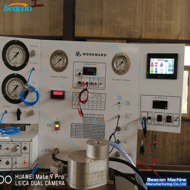 ship engine governor performance testing equipment