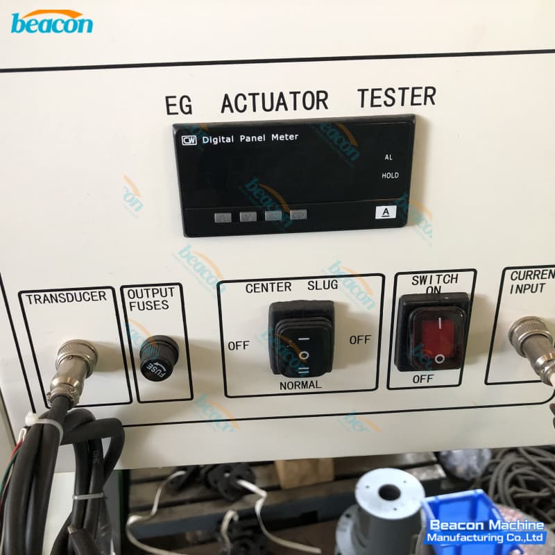 Woodward governor adjustment and calibration bench