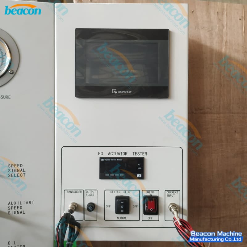 marine governor testing system for maintenance workshop control unit