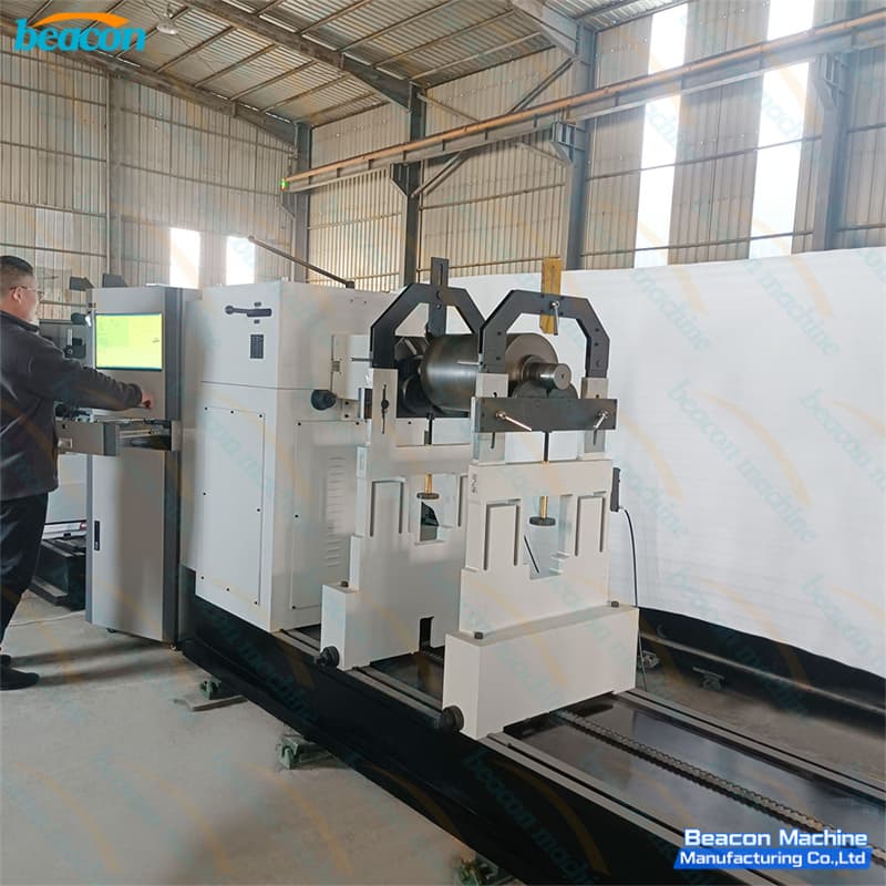 industrial driveshaft balancing machine for oversized components-scene diagram