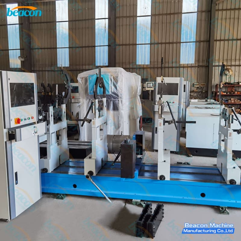 YYQ-20000 20-ton belt driven monolithic rotor balancer