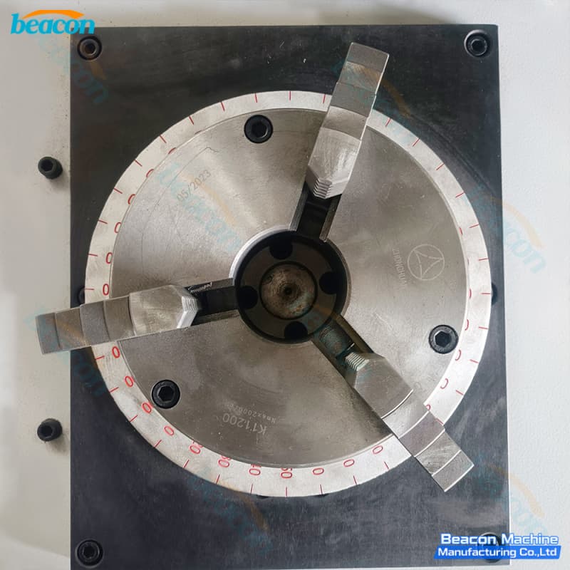 high-accuracy flywheel unbalance measuring tool-360-degree angle dial on the spindle base