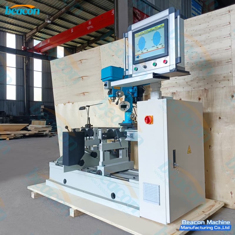 horizontal two-plane unbalance correction machine