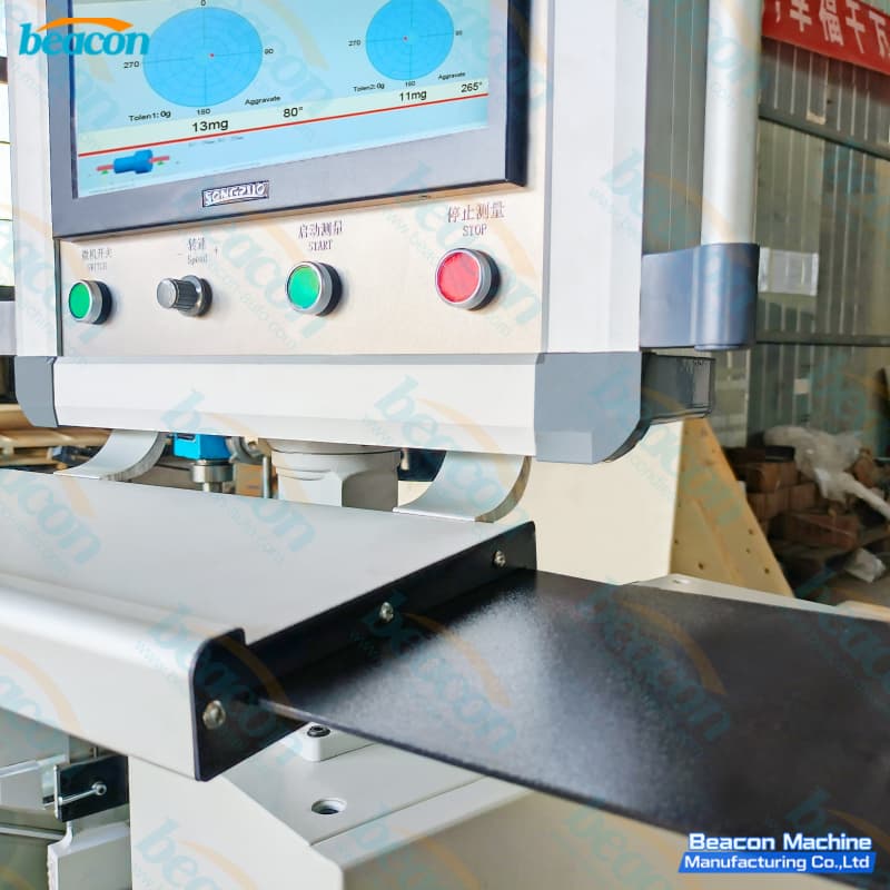 cylindrical rotor vibration testing bench