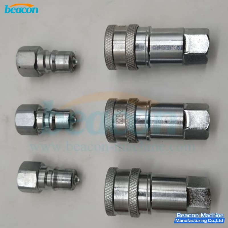 quick connect oil pipe fittings for diesel injector testing systems