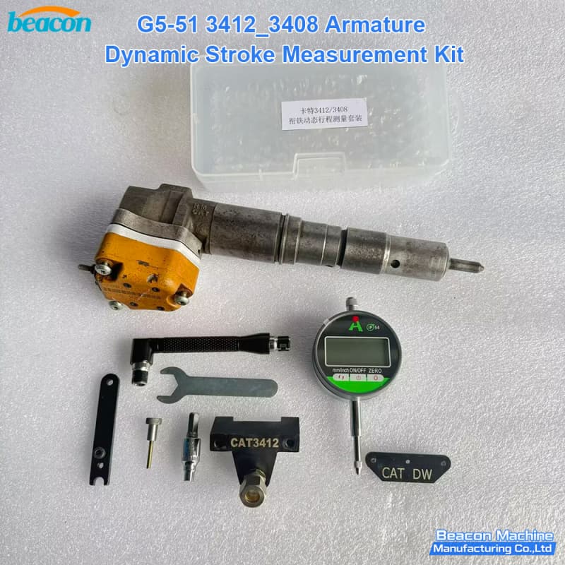 precision armature stroke testing equipment cat injectors,diesel injector dynamic displacement measurement system