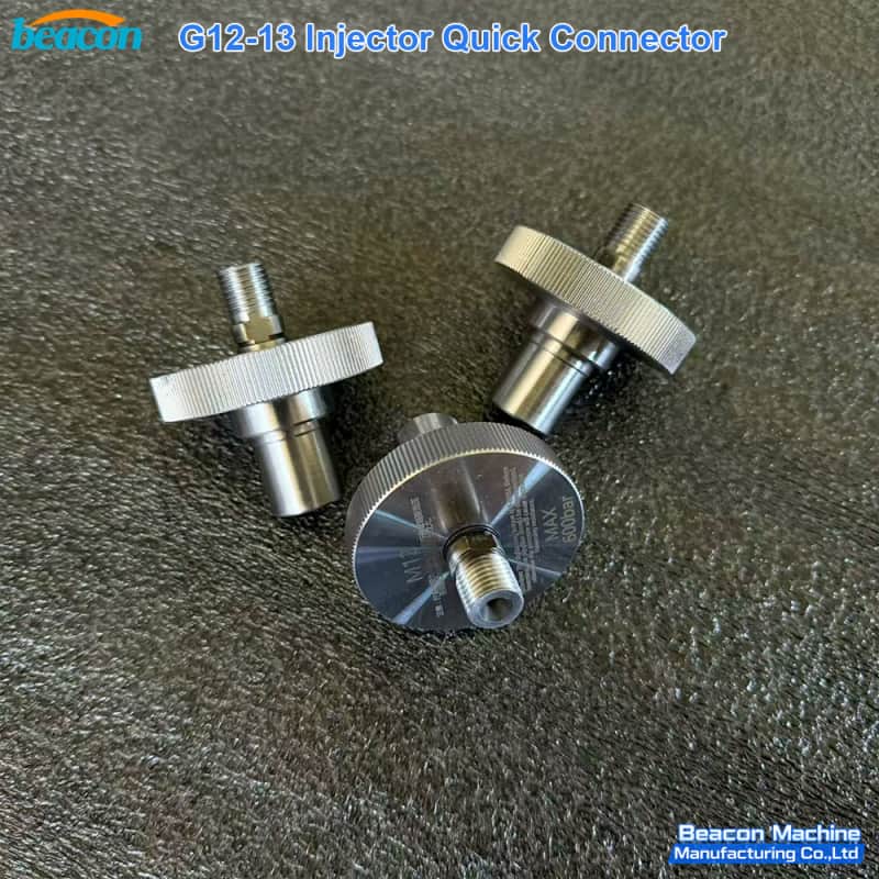 diesel injector quick connect fitting for high pressure calibration systems