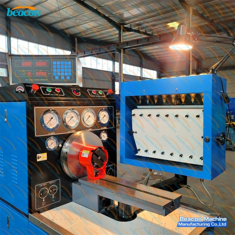 Internal 7.5KW motor and drive system of the high-precision diesel fuel pump testing equipment-work area