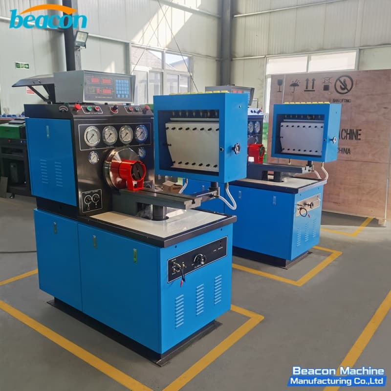 Dual MINI12PSB-A fuel pump testing station units for bulk shipping