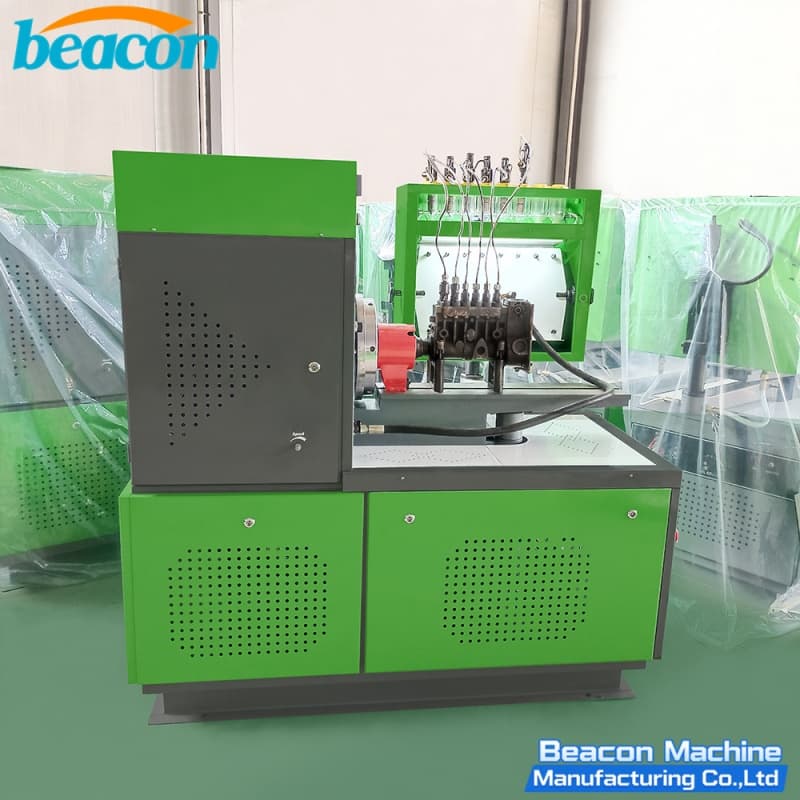 Front-facing view of BEACON MACHINE mechanical pump tester