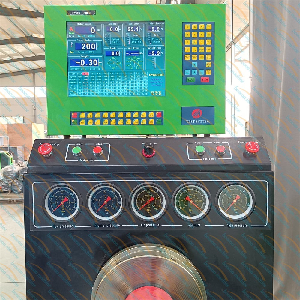 PYBK 3000 test system interface for BCS619 high-precision mechanical pump calibration