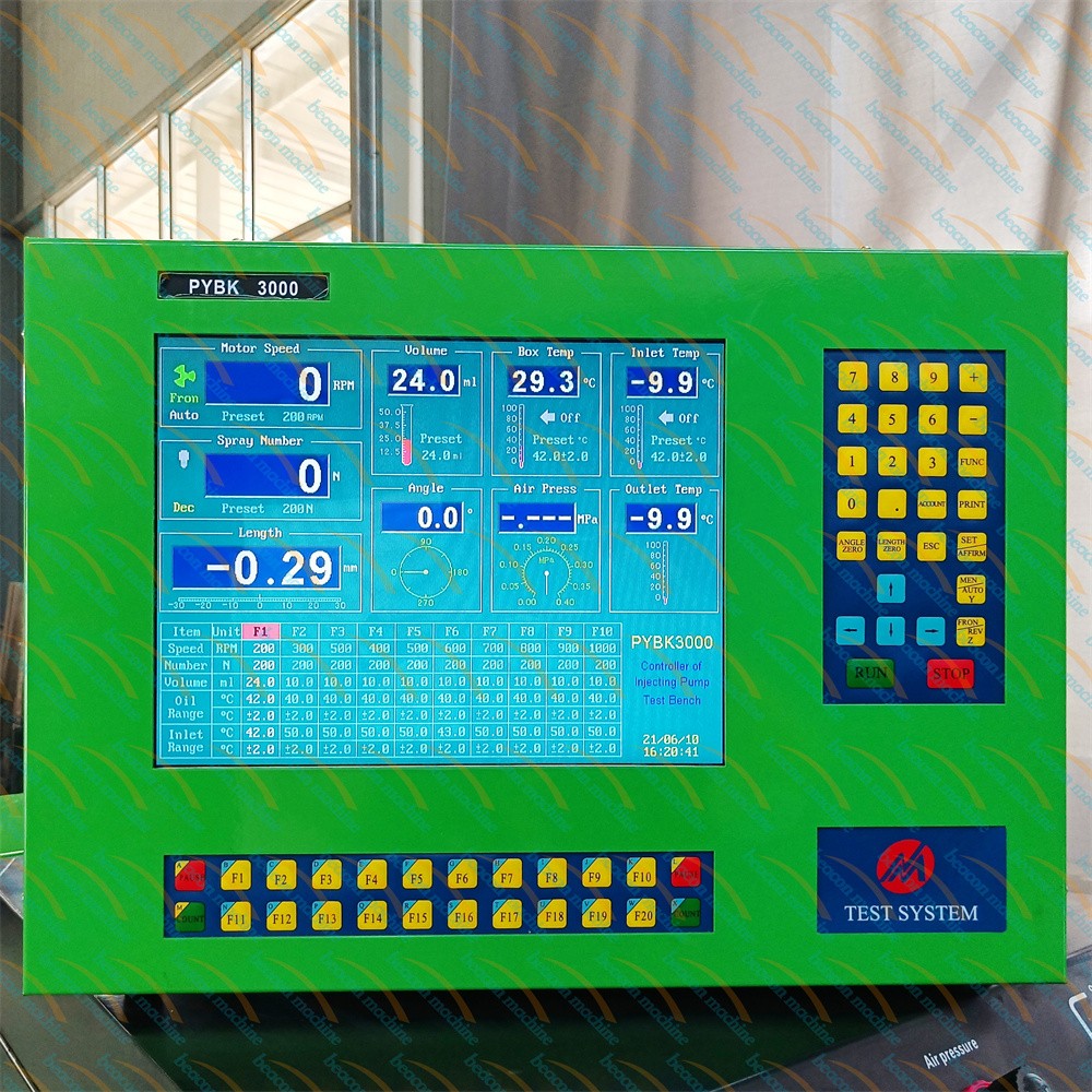 High resolution digital display for universal diesel fuel pump testing solution