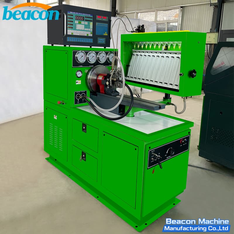 High accuracy fuel injection pump calibration equipment in blue and black finish