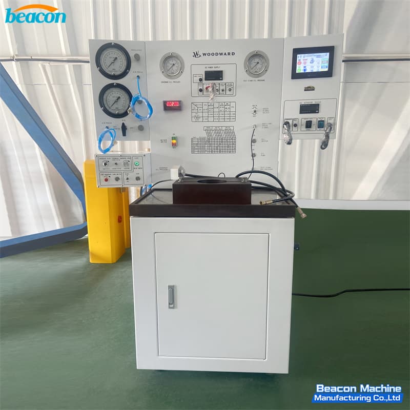 The BK2000 Woodward governor test stand operating as high-precision electronic governor calibration equipment. The BK2000 Woodward governor test stand operating as high-precision electronic governor calibration equipment.