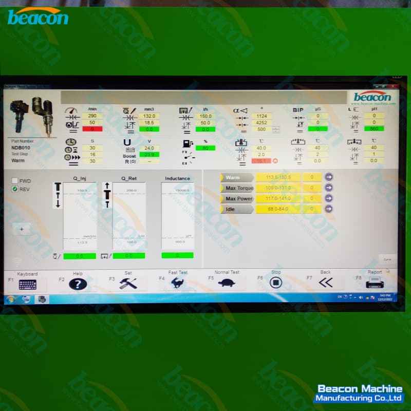 Digital testing interface for precision EUI EUP diagnostics for heavy duty engines