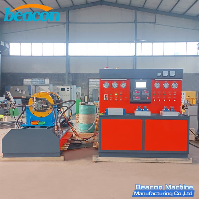 HP-B heavy duty hydraulic pump calibration station 355KW 700Bar full view