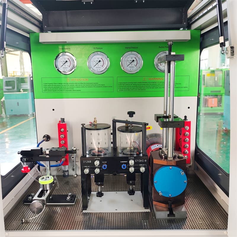 Specialized adapters for HEUI and EUI injector testing including CAT C7 C9 and 3126B engine components.