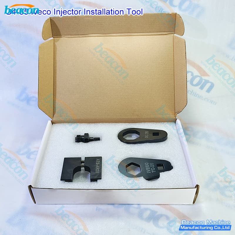 BEACON MACHINE G4-65 Iveco injector installation tool kit in professional retail packaging.