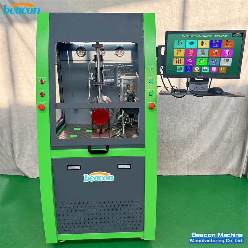 Protective safety enclosure of the CR1017 diesel injector test stand