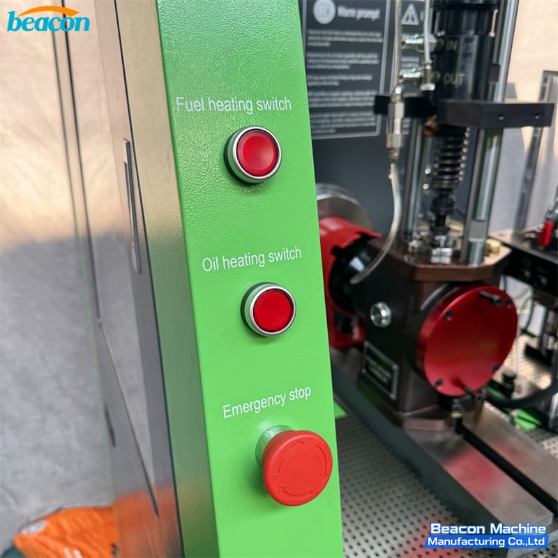 Side view of fuel heating and oil temperature control switches