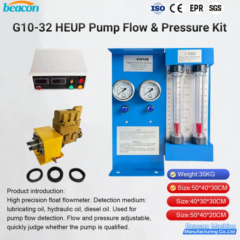 G10-32 C7C9 pump grafting flow kit with weight and size specifications for fuel system diagnostics