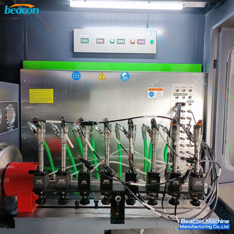 Front perspective of the heavy-duty CR1018 green and dark-grey industrial cabinet with safety inspection doors closed. Front perspective of the heavy-duty CR1018 green and dark-grey industrial cabinet with safety inspection doors closed.