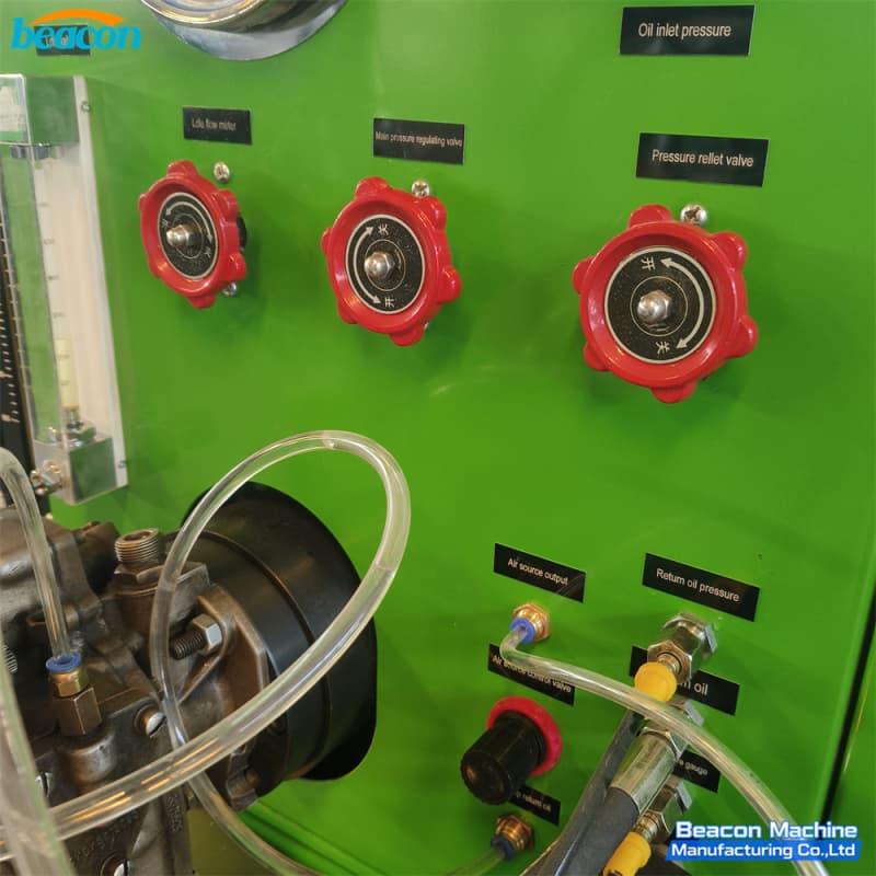 Upper instrument panel showing Barometer, Main pressure gauge, dual glass flowmeters, digital tachometer, and thermometer. Upper instrument panel showing Barometer, Main pressure gauge, dual glass flowmeters, digital tachometer, and thermometer.