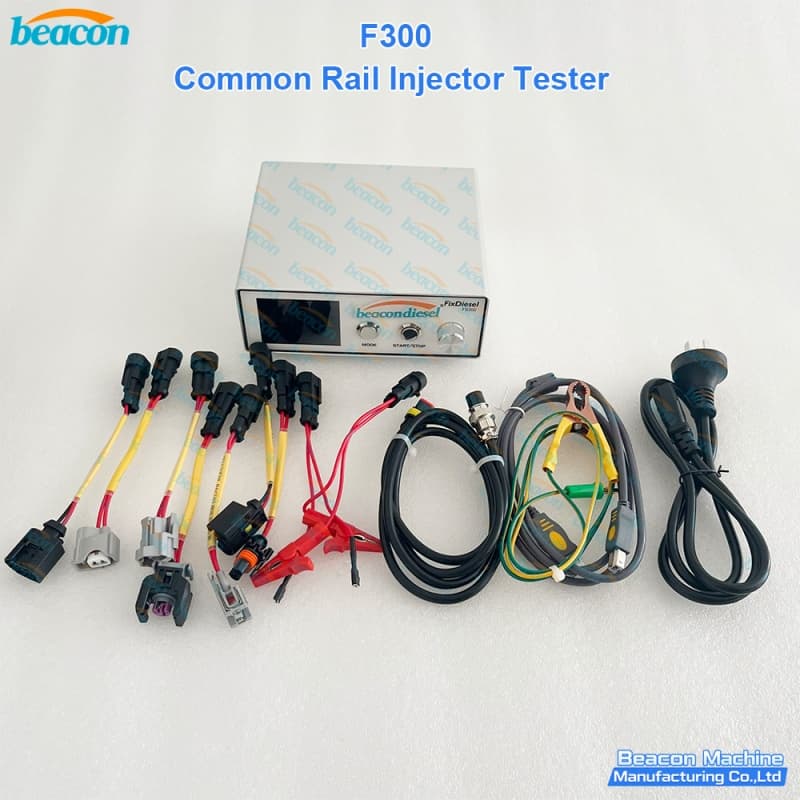 F300 portable diesel injector diagnostic driver box with multi brand harness adapters