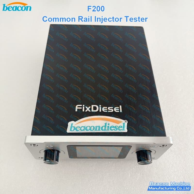 FixDiesel FD200 common rail injector tester front panel color screen and dual control knobs